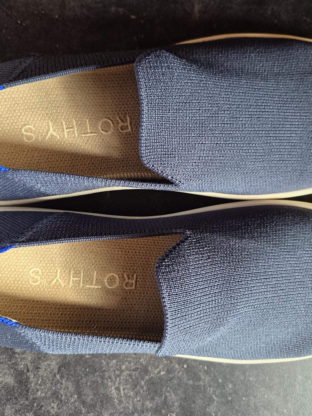 Rothy's The Slip-on Sneaker Navy Blue Womens Size 9.5
